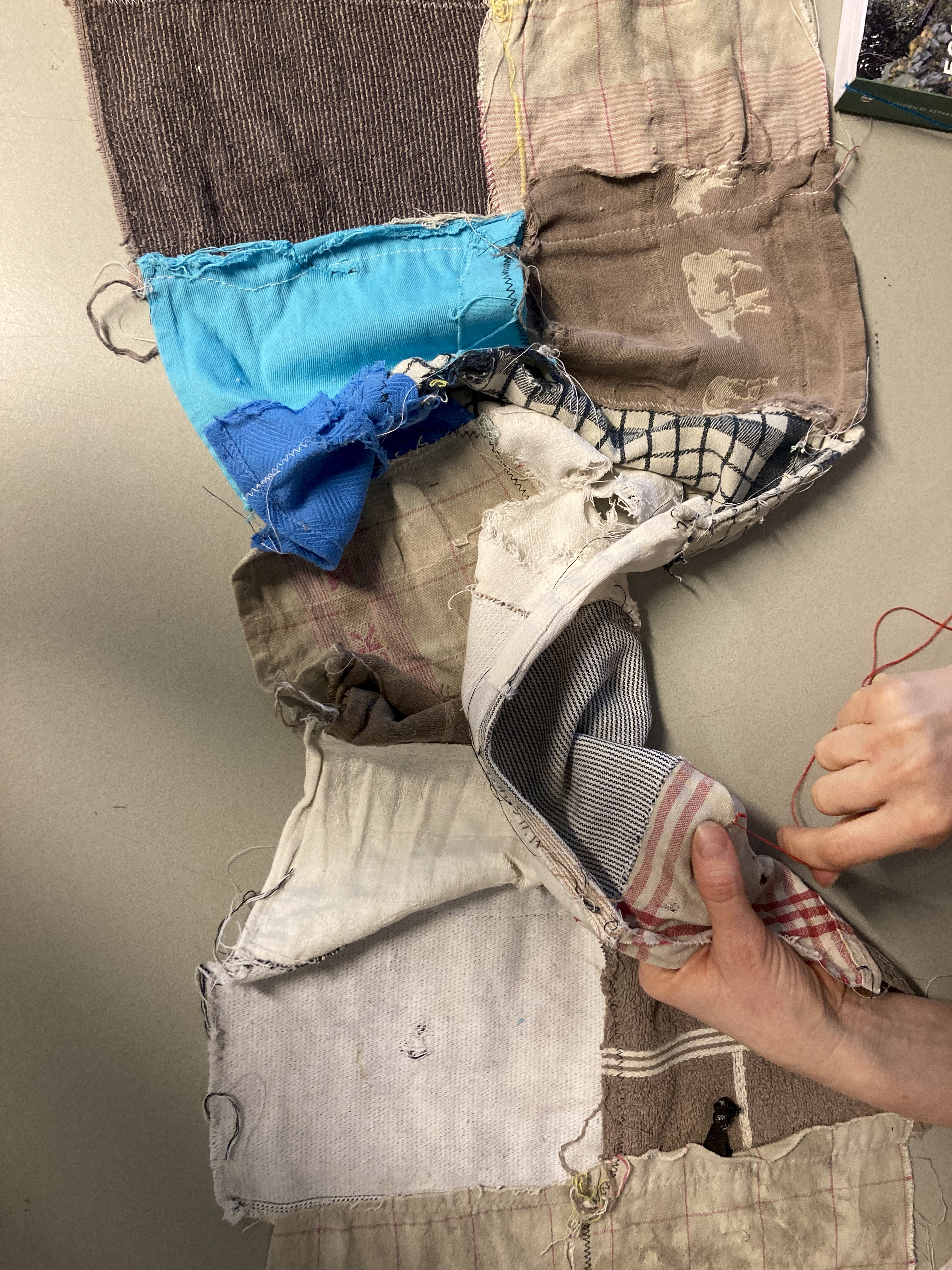 curious hands. space + sound in learning making Workshop. Make Do: Textile Repair and Processes of Maintenance. Ren Ewart. Photo: Imka Buurke.